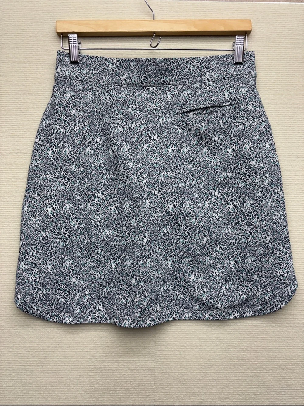 Peter MILLAR | Speckle Mini Skort teal black & White small 18”